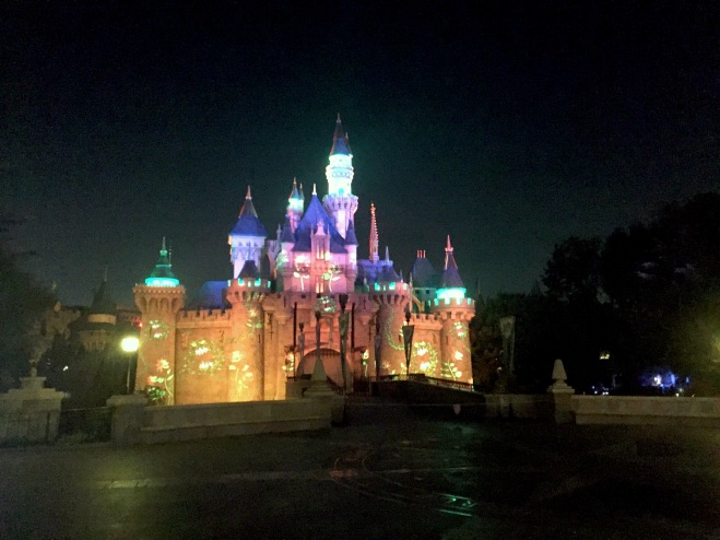 Sleeping Beauty Castle during Halloween Time