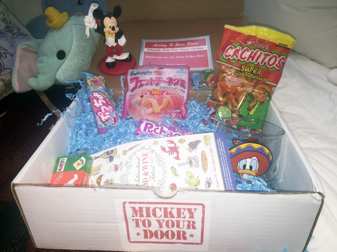 Combination of what arrived in my Tink box as well as World Showcase Snacks Box from Epcot